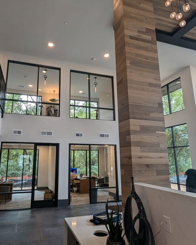 Commercial storefront with window film