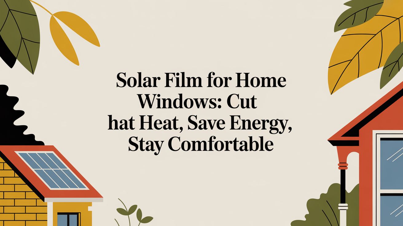 Solar Film for Home Windows: Cut Heat, Save Energy, Stay Comfortable