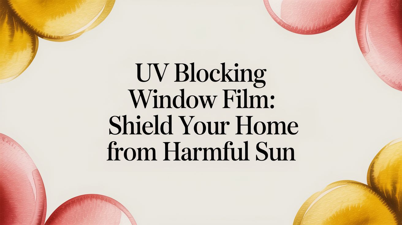 UV Blocking Window Film: Shield Your Space From Harmful Sun
