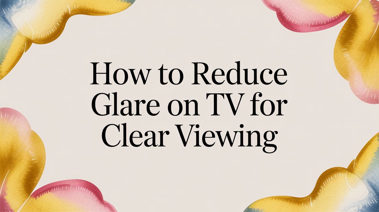 How to Reduce Glare on TV for Clear Viewing
