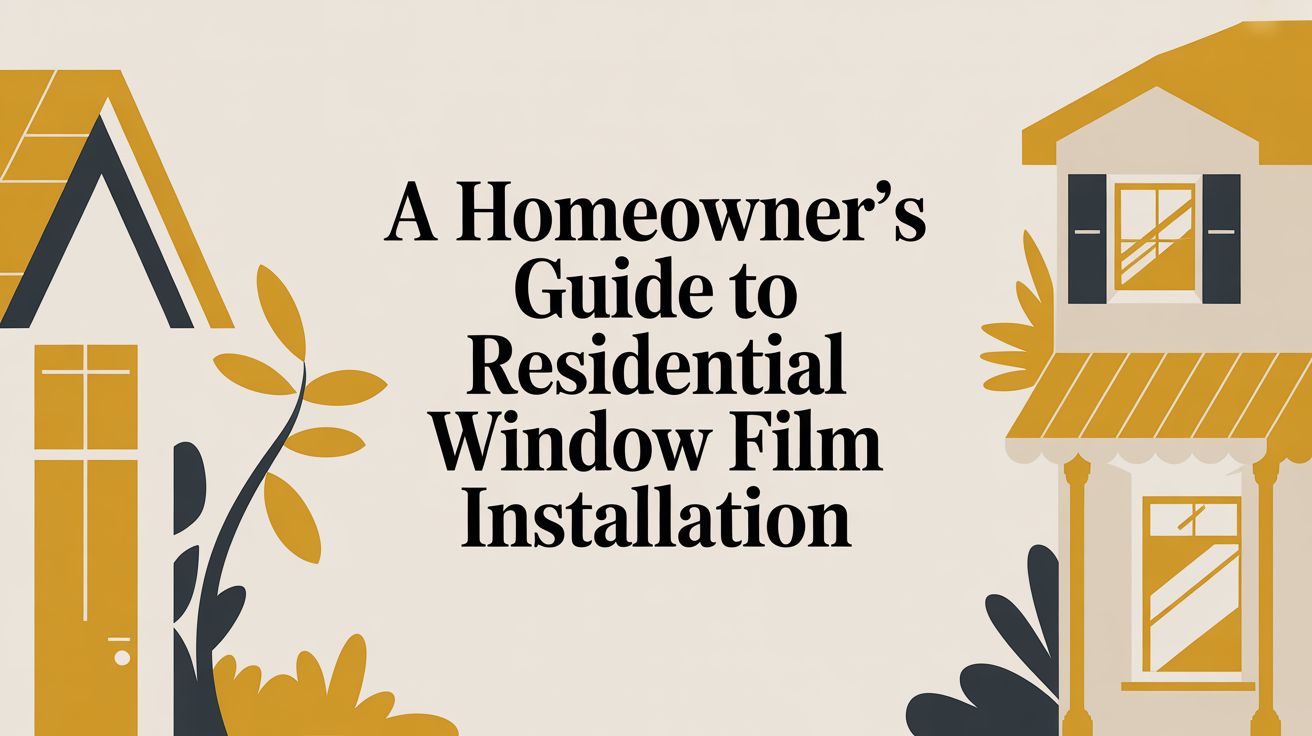 A Homeowner’s Guide to Residential Window Film Installation