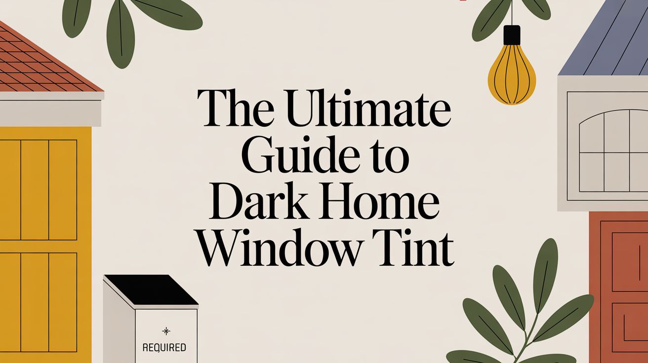 The Ultimate Guide to Dark Home Window Tint