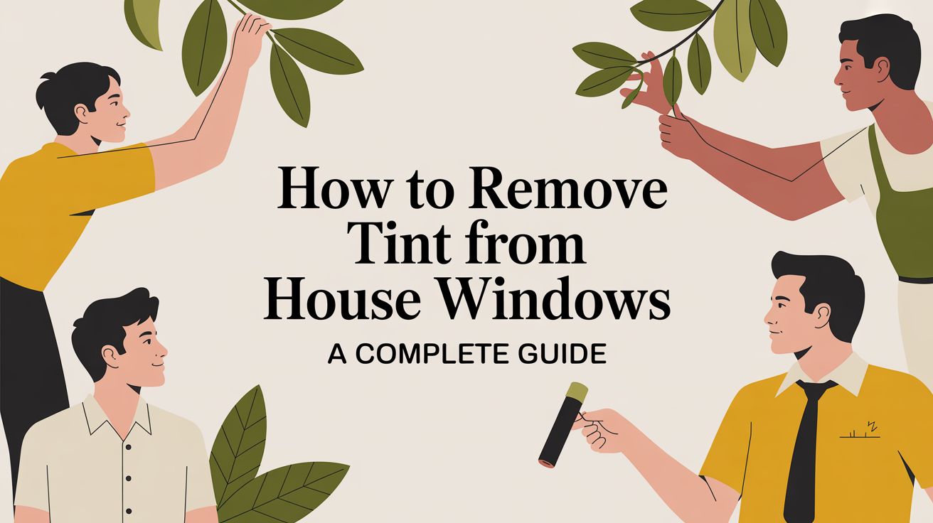 How to Remove Tint from House Windows: A Complete Guide